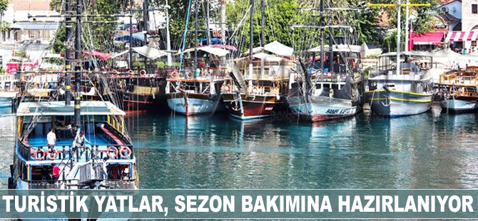 Turistik yatlar, sezon bakımına hazırlanıyor