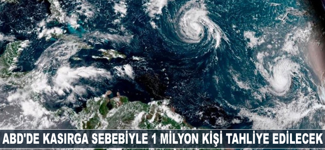 ABD'de kasırga sebebiyle 1 milyon kişi tahliye edilecek