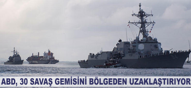 Florence kasırgası nedeniyle 30 savaş gemisi bölgeden uzaklaştırıldı