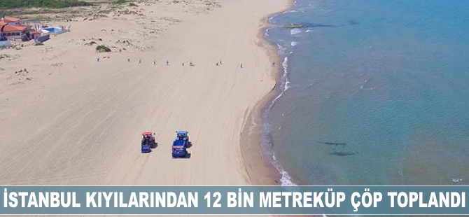 İstanbul'un kıyılarından 12 bin metreküp çöp toplandı