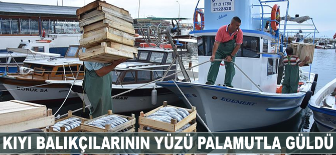 Kıyı balıkçılarının yüzü palamutla güldü