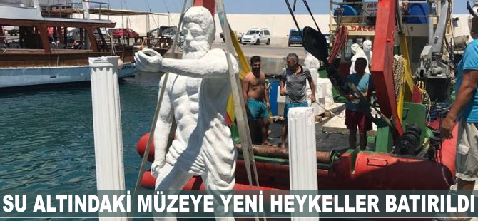 Su altındaki müzeye yeni heykeller batırıldı