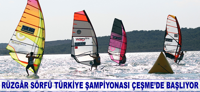 Rüzgâr Sörfü Türkiye Şampiyonası Çeşme'de başlıyor