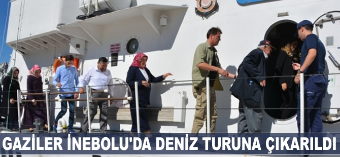 Gaziler İnebolu'da deniz turuna çıkarıldı