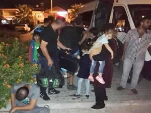 Fethiye'de 65 göçmen ile 7 organizatör yakalandı