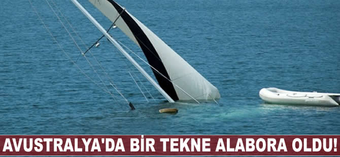 Avustralya'da bir tekne alabora oldu!