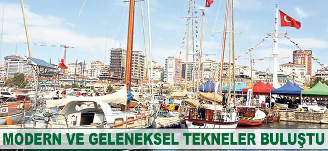 Modern ve geleneksel tekneler buluştu