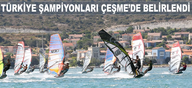 Rüzgar sörfünde Türkiye Şampiyonları Çeşme'de belirlendi