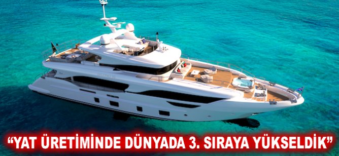 "Yat üretiminde Dünya'da 3. sıraya yükseldik"