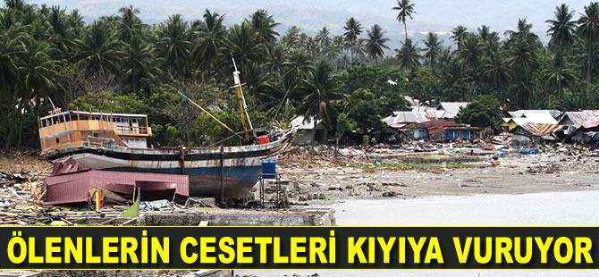 Endonezya'da tsunamide ölenlerin cesetleri kıyıya vuruyor