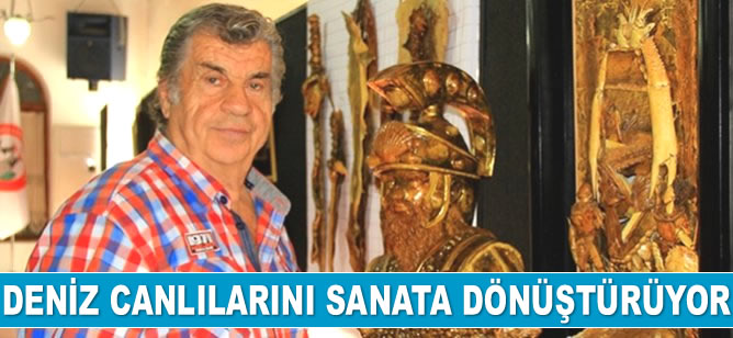 Deniz canlılarını sanata dönüştürüyor