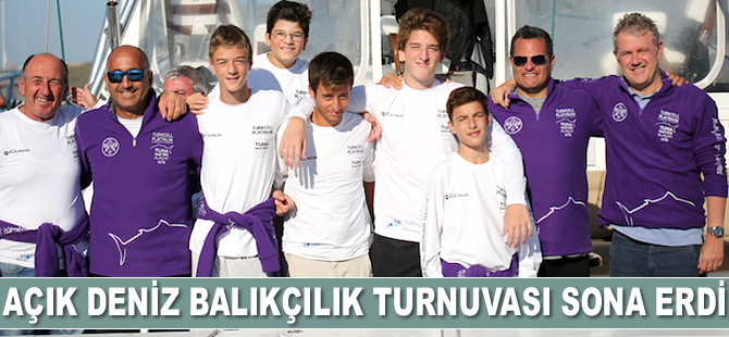 Açık deniz balıkçılık turnuvası sona erdi