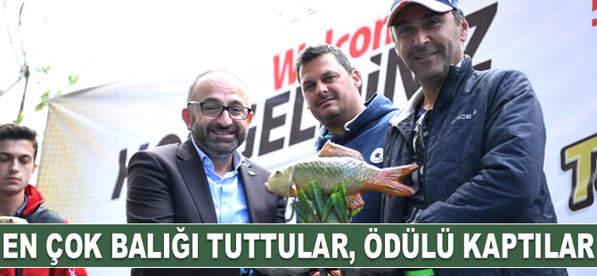 Sazan Balığı Tutma Yarışması'nda ödüller sahiplerini buldu