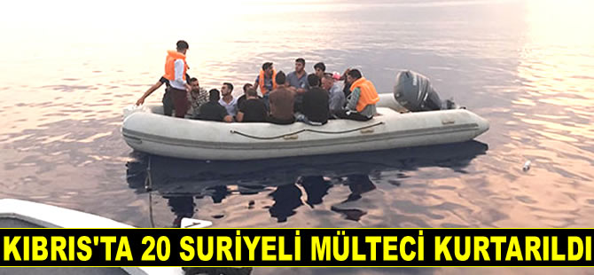 Güney Kıbrıs Greco Burnu açıklarında 20 Suriyeli mülteci kurtarıldı