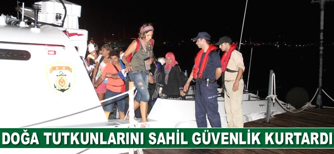 Doğa tutkunlarını Sahil Güvenlik kurtardı
