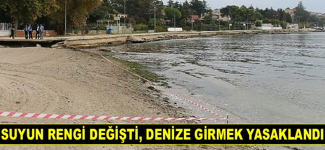 Tekirdağ’da kızıla boyanan bölgede denize girmek yasaklandı