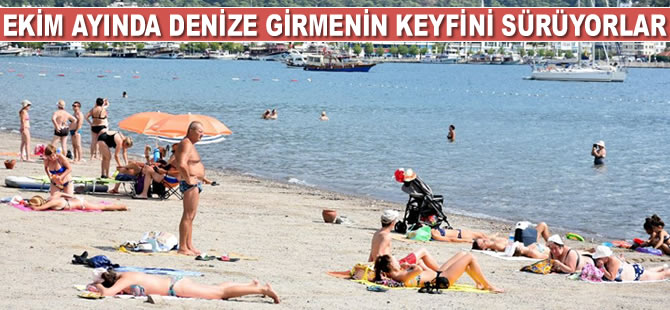 Marmaris’te Ekim ayında deniz keyfi