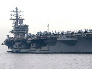 ABD uçak gemisi USS Ronald Reagan’a helikopter düştü