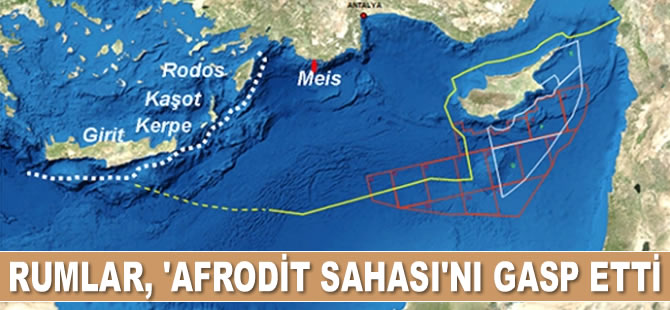 Rumlar, İsrail'in ‘Afrodit Sahası’nı gasp etti