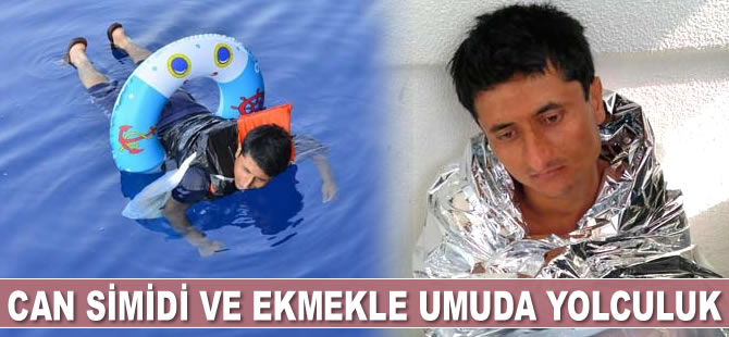 Bodrum’dan Yunanistan’a can simidi ve ekmekle umuda yolculuk