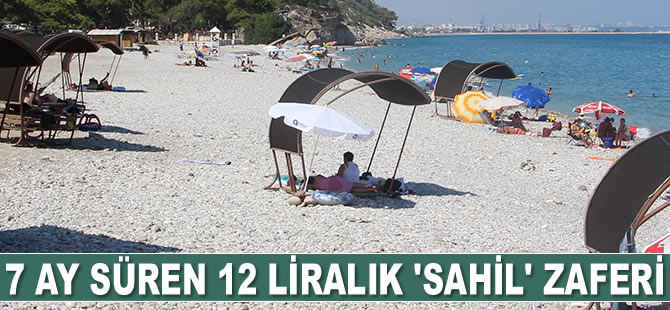 Antalya'da 12 liralık 'sahil' zaferi