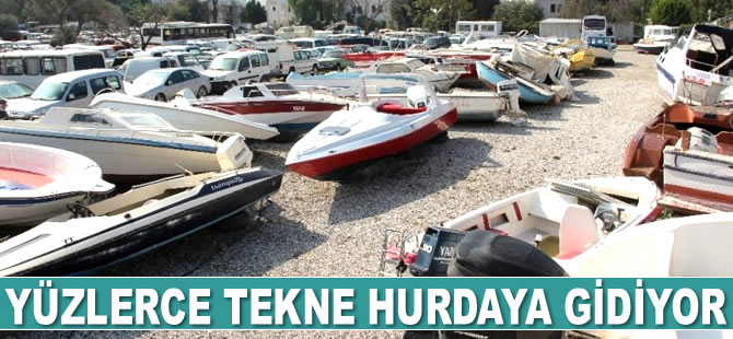 Bodrum’da yüzlerce tekne hurdaya gidiyor