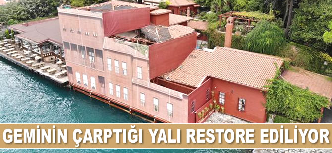 Hekimbaşı Salih Efendi Yalısı’ndaki restorasyon çalışması sürüyor
