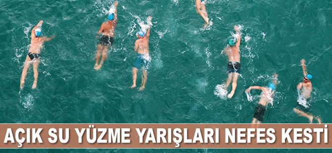 Adana Su Sporları Festivali'nde açık su yüzme yarışları nefes kesti