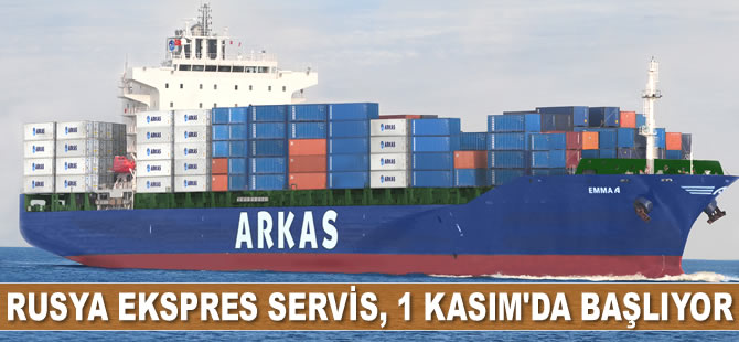 Arkas ve Sealand ortaklığındaki 'Rusya Ekspres Servis' başlıyor