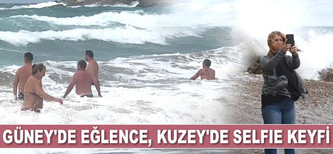 Amasra ve Alanya’da dalgalarla tehlikeli eğlence