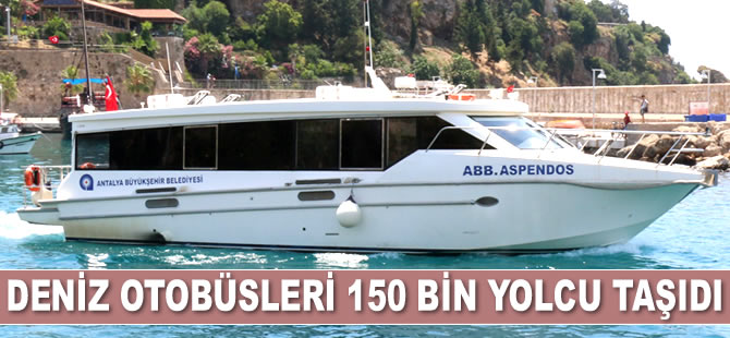Deniz otobüsleri, Kemer-Antalya hattında 150 bin yolcu taşıdı