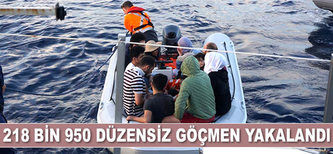 2018 yılında 218 bin 950 düzensiz göçmen yakalandı
