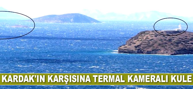 Kardak kayalıklarının 1 mil uzağındaki kule tamamlandı