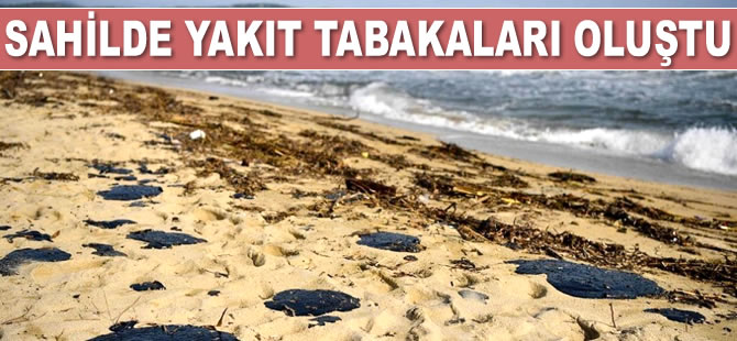 Gemi kazası sonrası yakıt tabakaları oluştu