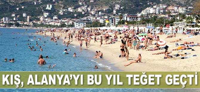 Alanya’da Ekim ayı sonunda deniz keyfi
