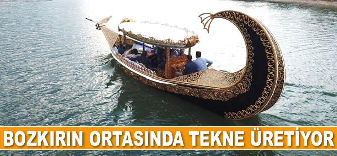 Eskişehirli Halit Şahin, turizm için tekne üretiyor