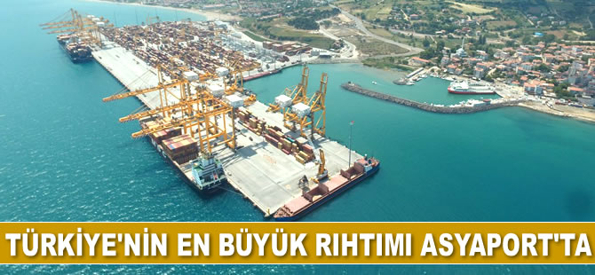 Türkiye’nin en büyük rıhtımı Asyaport’ta