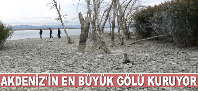 Akdeniz'in en büyük gölü kuruyor
