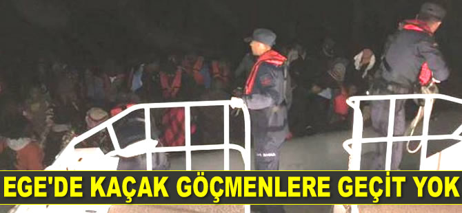 Dikili ve Seferihisar'da 111 kaçak göçmen yakalandı