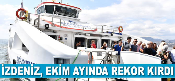 İZDENİZ, Ekim’de rekor kırdı