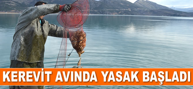 Eğirdir Gölü'nde kerevit avında yasak başladı