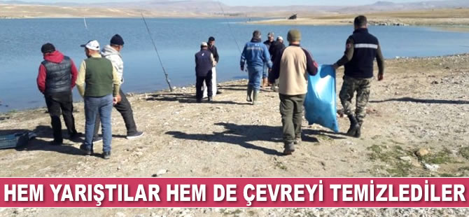 Hem yarıştılar hem de çevreyi temizlediler