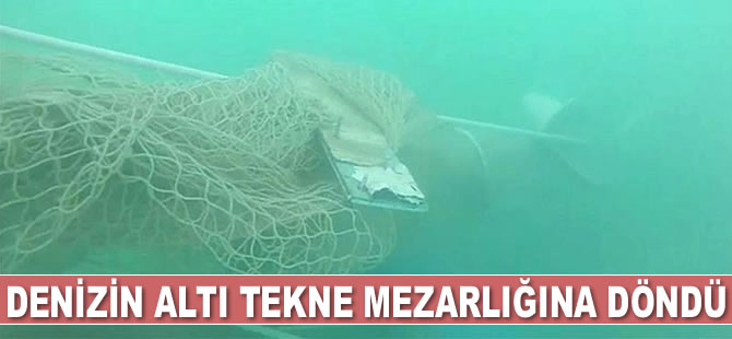 İtalya'da denizin altı tekne mezarlığına döndü