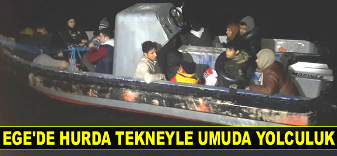 Ege’de hurda tekneyle umuda yolculuk