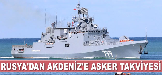 Rusya Donanması'na ait 'Amiral Makarov' fırkateyni Akdeniz’e gitti