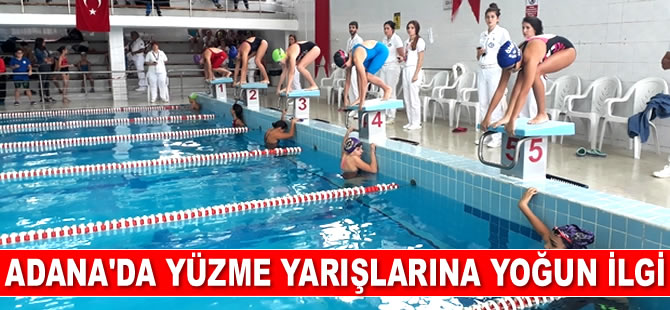 Adana’da yüzme yarışlarına 10 kulüpten 149 sporcu katıldı
