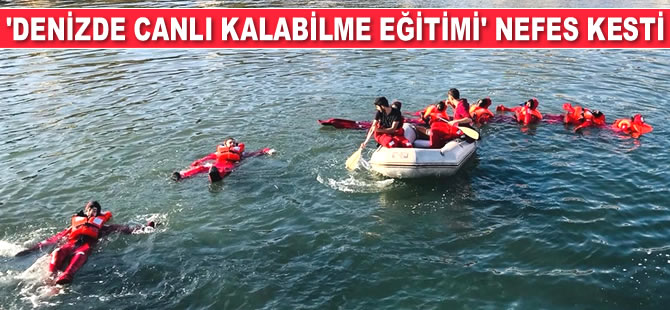Bartın Üniversitesi öğrencilerine ‘Denizde Canlı Kalabilme Eğitimi’ verildi