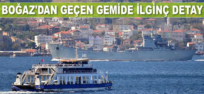 Rus savaş gemisi 'Orsk', Çanakkale Boğazı'ndan geçti