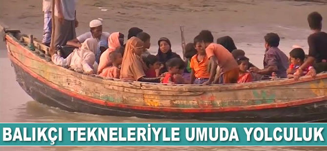 Arakanlı Müslümanlar, balıkçı tekneleriyle Malezya'ya kaçmaya çalışıyor