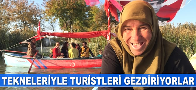 Bursa’da balıkçı kadınlar, tekneleriyle turistleri gezdiriyor